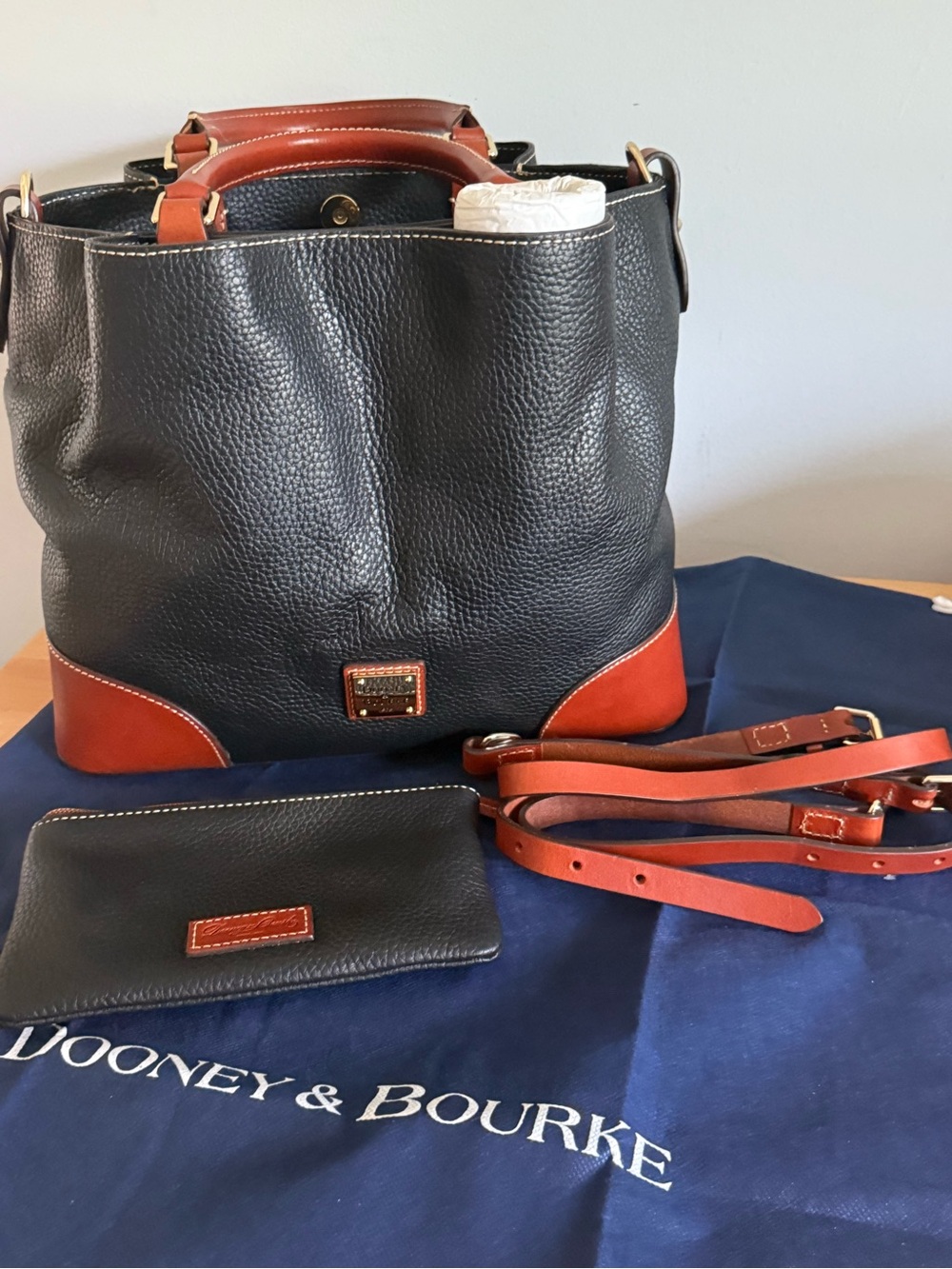 Dooney & Bourke Italian leather “Brenna” bag